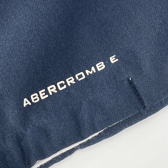 Abercrombie & Fitch Women’s Hoodie Jacket Gym Issue 1/2 Zip, Navy/ Ivory, Sz M - Picture 6 of 9